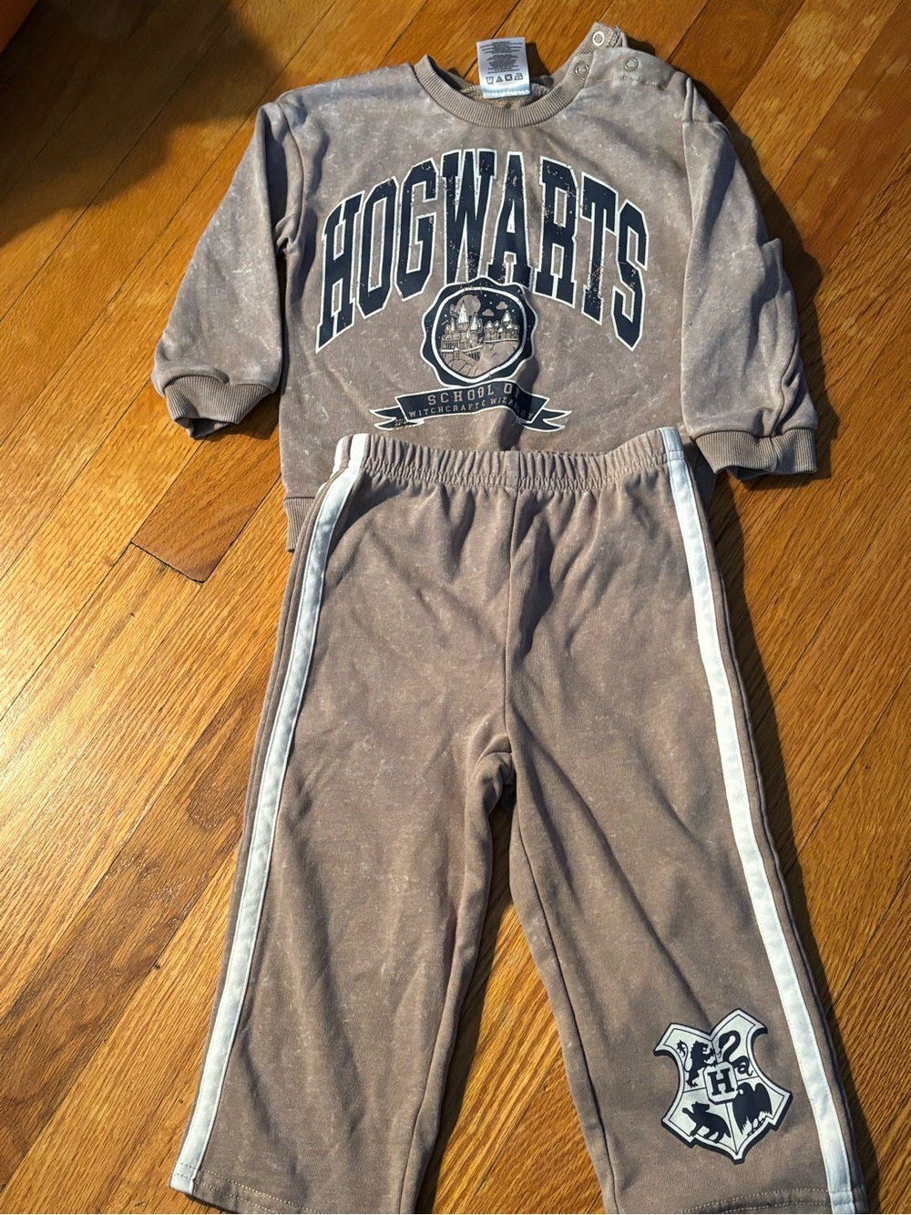 Harry Potter Kids Two-Piece Brown Sweatshirt & Jogger Set